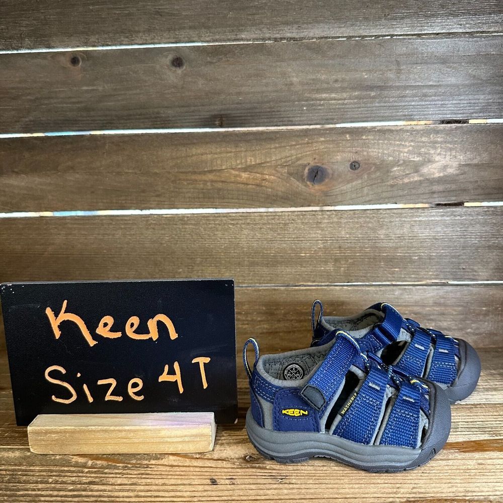 NIB New Little Kids Keen Newport H2 Blue Strappy Outdoor Shoes‎ Sandals Size 4 C